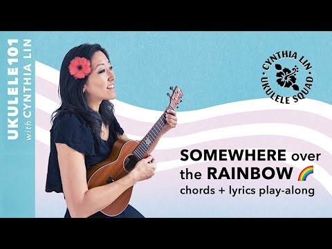 🌈Somewhere Over the Rainbow🌈 Play-Along | #ukulele101 with #CynthiaLin