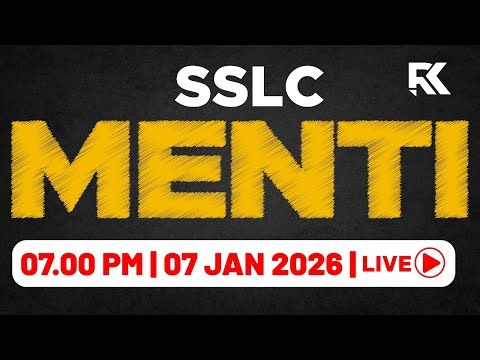 SSLC Mega Menti Quiz 🧠+ Model Exam Study Plan ⚡| RK Nex