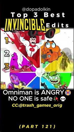 Ranking the Best Invincible Edits PART 121