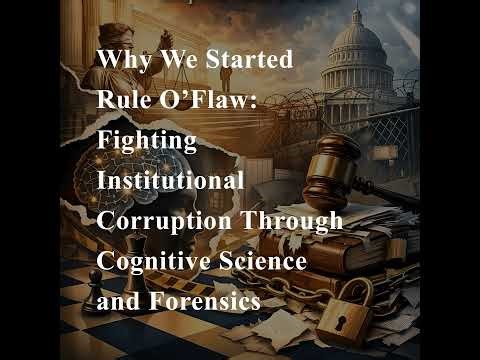 Why We Started Rule O’Flaw: Fighting Institutional Corruption Through Cognitive Science and Foren...