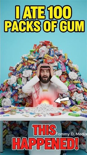 Does Gum REALLY Stay In Your Stomach For 7 Years? 🍬 #sciencefacts #shorts