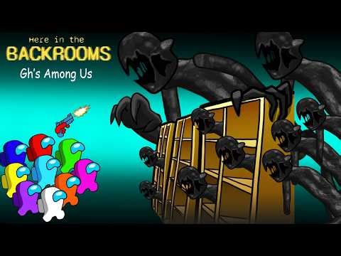 어몽어스 Mini Crewmate VS Black Entity In Escape the Backrooms | FUNNY AMONG US