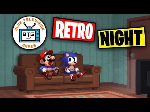 Blue Television Games Retro Night! Playing: NES, SNES, Sega Genesis, & MORE!!