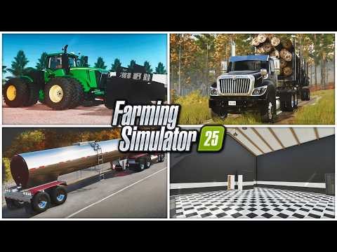 Farm Sim News - JD 9R, Workstar Semi, Brave Tanker, & Custom Garage! | Farming Simulator 25