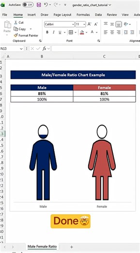 How to create a custom icon chart in Excel