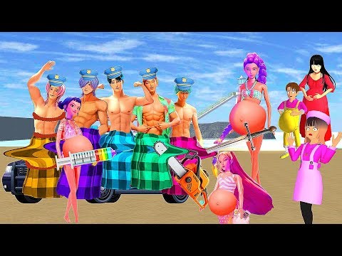 Yuta Mio Panik! Saja Boys Polisi Disunat Rumi Demon Hunters Hamil Besar | Sakura School Simulator