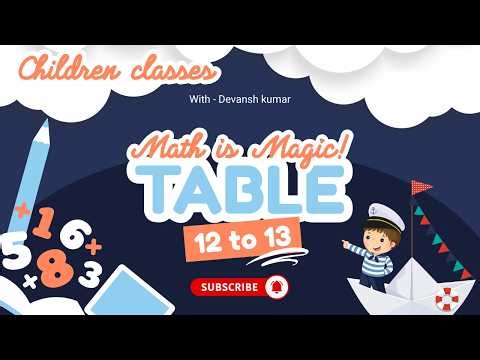 Math Tables for Kids | Learn Multiplication Tables 2 to 20 | Easy Math Learning for Children