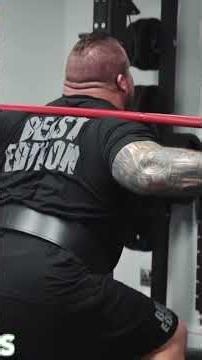 Eddie Hall takes on a massive 225kg back squat