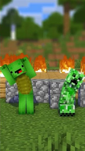 Mikey in Minecraft #minecraft #jj #minecraftanimation #animation #gaming