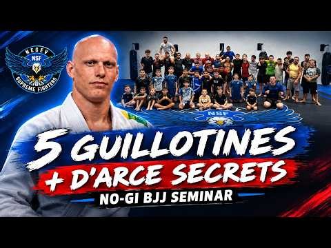 5 Guillotine Chokes + D’Arce Secrets | BJJ No-Gi Seminar with Ariel Abergel & Alan Surmont