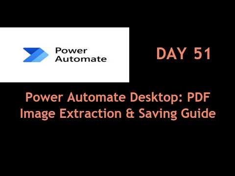 How to Extract Images from PDF Automatically | Power Automate Desktop Tutorial #powerautomate #flow