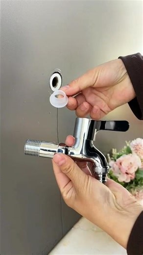 Faucet Quick Installation Gasket No Teflon Tape Needed #ideas #shorts #faucet #tap