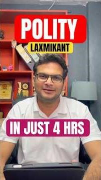 HCS 2026 POLITY LAXMIKANT IN JUST 4 HOURS LIVE 7 PM