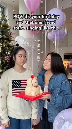 Come here 👋 #sofimanassyan #relatable #birthday #friends nd