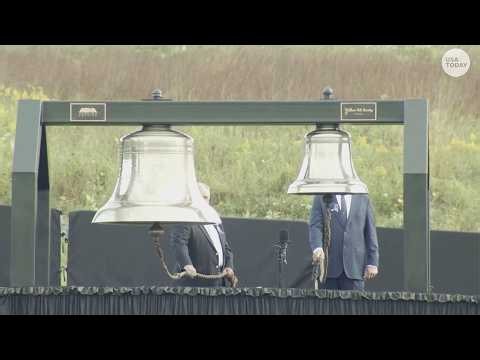 At 9/11 memorial, Flight 93 honored in Shanksville with bell ringing, wreath laying