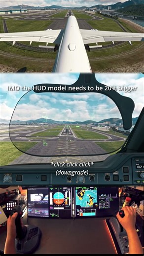 HUD Misalignment inibuilds A350 Landing at VHHH 07R #msfs2020