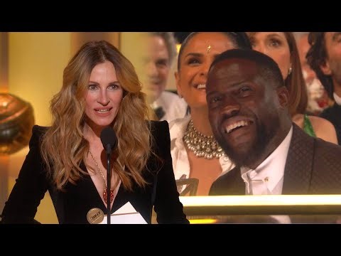 Julia Roberts CALLS OUT Kevin Hart for Trying to Leave Golden Globes!