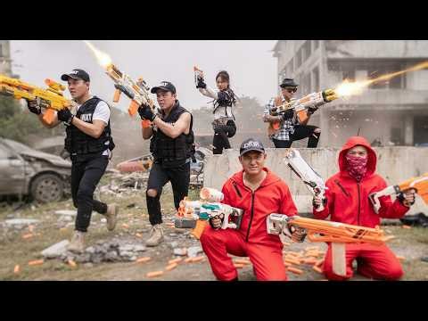 LTT Game Nerf Guns : SEAL X Pursues The Crimson Cabal Crime Syndicate's Nerf Guns
