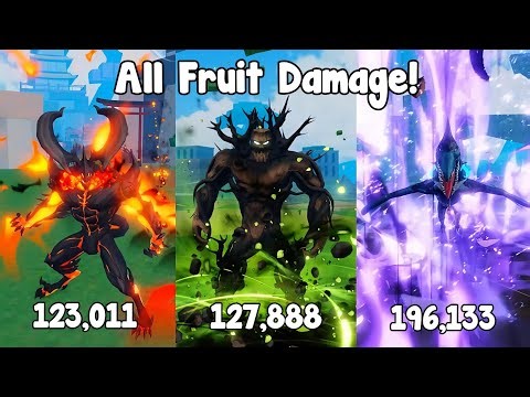ALL FRUIT DAMAGE & SHOWCASE in King Legacy Update 10