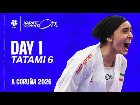 LIVE 🔴 Karate One Series A Coruña 2026 | Day 1 – Tatami 6