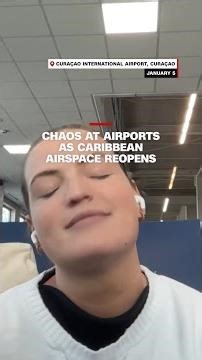 Chaos at airports as Caribbean airspace reopens