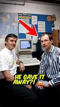 He GAVE AWAY Billions… Why Is the Internet FREE?! 😱🌐 #Internet #TimBernersLee #Shorts