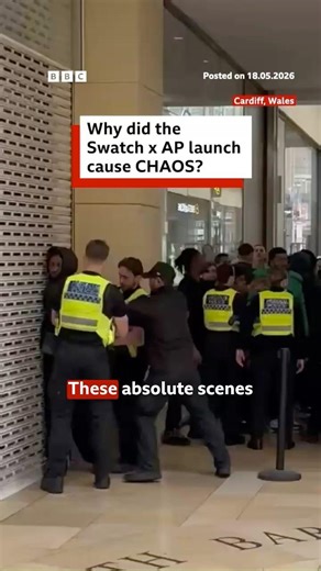 Why did the Swatch x Audemars Piguet launch cause chaos? #Swatch #AudemarsPiguet #BBCNews