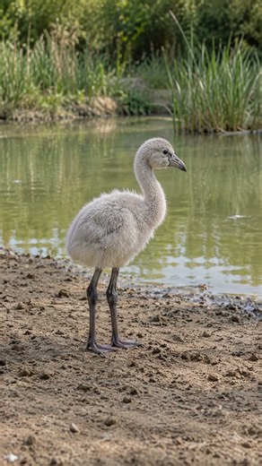 A Flamingo Gets Its Pink From Food