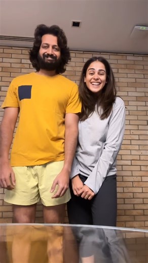 When love comes with nonstop banter — Riteish and Genelia proving couple goals never get old. #ritieshdeshmukh #geneiladeshmukh #funny | Zoom TV