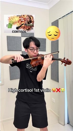 High cortisol ❌ vs Low cortisol Violin ✅