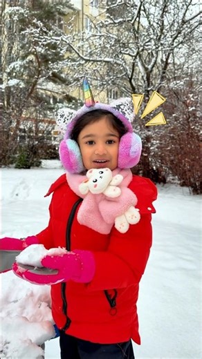 Kids Learn Snow Is Not for Eating ❄️⚠️