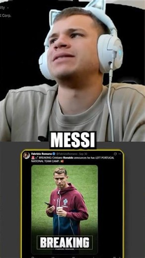 Jynxzi Reacts to Ronaldo Leaving Portugal & Immediately Brings Up Messi 💀😭