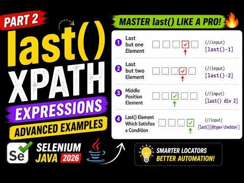 88. last() function in XPath Expressions - Part 2 (Selenium Java 2026)