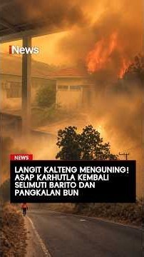 Langit Kalteng Menguning! Asap Karhutla Kembali Selimuti Barito dan Pangkalan Bun | iNews Terkini