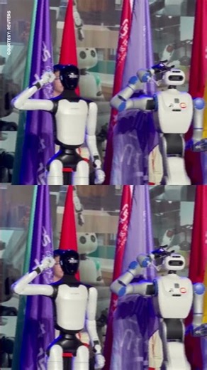 China's Humanoid Robots Take Oath To Protect Humans At Shanghai AI Summit | #shorts