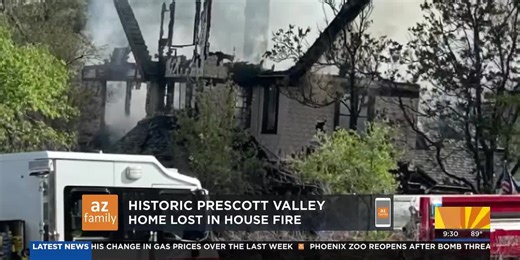 Historic Prescott Valley castle destroyed in fast-moving fire