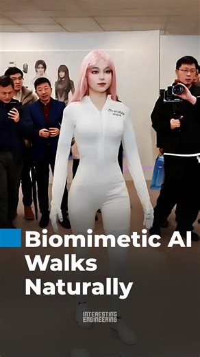Shanghai’s Moya humanoid robot walks with human-like motion, shows realistic facial expressions, and is designed for natural interaction in healthcare and service roles. | Interesting Engineering