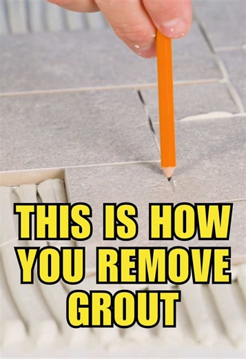 Tile Grout Tip: Use Pencils to Clear Squeeze-Out