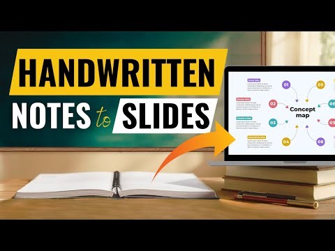 FREE AI Tool to Convert Handwritten Notes 📝 to Presentations⚡️