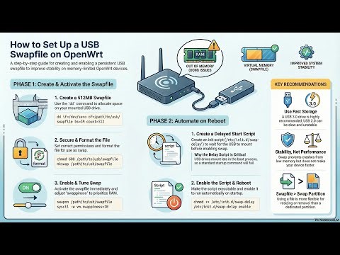 How to Expand OpenWrt Memory: USB Swapfile Setup Tutorial