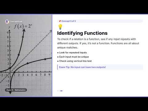 Relations and Functions, Class 12 Maths | Chapter 1 | Class 12 Mathematics | NCERT | ConceptScroll 📚
