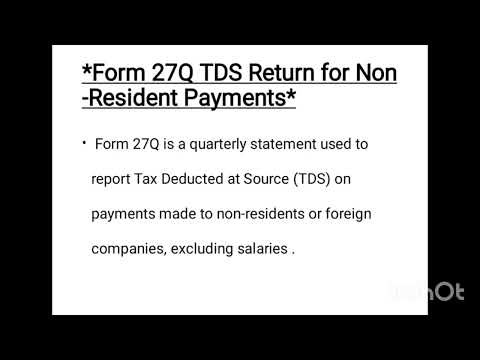 Form 24Q,26Q,27Q,27EQ Details 