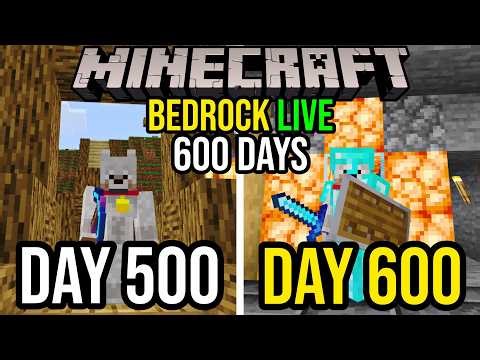 600 Days In Minecraft Live! Whilst Reading All Chat!! 🔥👀