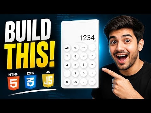 Calculator Project Using HTML CSS JavaScript | Step By Step Tutorial