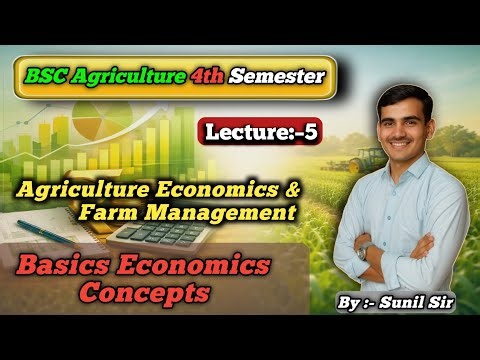 Basics Economic Concepts in Agricultural Economics / Goods, Wants, Demand, Utility Explained