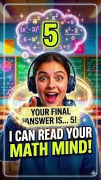 I Can Read Your Mind 🤯 | Math Magic Trick Think of a Number… I’ll Guess It! 🧠✨🔢