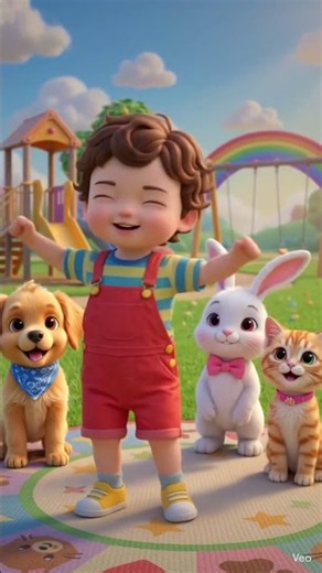 🕺The Hokey Pokey Dance Song! #nurseryrhymes #kidssongs #toddlerlearning #hokeypokey#shorts