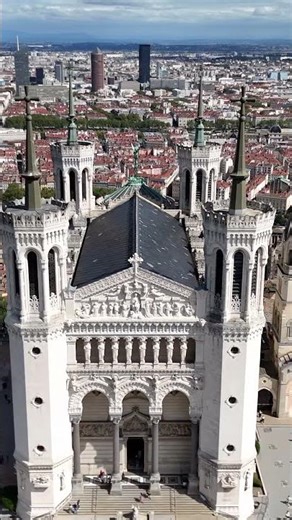 Lyon from Above: Rhone, Saone, and the Old City in 4K Aerial
