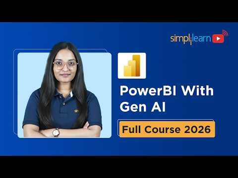 Power BI Full Course 2026 [FREE] | Power BI Tutorial For Beginners | Power BI Course | Simplilearn
