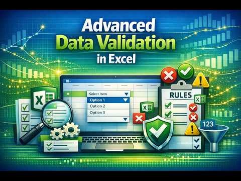 Advanced Data Validation in Excel | Smart Rules, Dynamic Lists, Error Alerts & Pro Techniques
